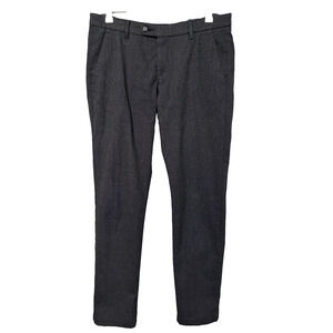 Bugatti Mens Modern Dress Pants 34X32 Blue Slim Fit Straight Leg Business Office